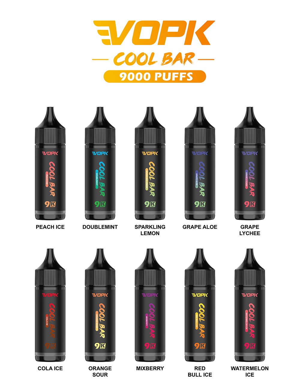 VOPK COOL BAR 9000 - Premium Disposable Vape Preview
